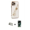 ieg™ iPhone 13 Pro Max Kılıf Nova Işık Prime - Şeffaf 360 Full Body Arka Koruyucu + Rainbow Kamera Lens Koruma Cam - REGD