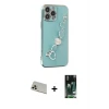 ieg™ iPhone 13 Pro Max Kılıf Nova Işık Prime - Şeffaf 360 Full Body Arka Koruyucu + Rainbow Kamera Lens Koruma Cam - REGD