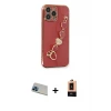 ieg™ iPhone 13 Pro Max Kılıf Nova Işık Prime - Şeffaf Maxco Cam Ekran Koruyucu + Rainbow Kamera Lens Koruma Cam - MI