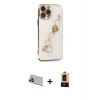 ieg™ iPhone 13 Pro Max Kılıf Nova Işık Prime - Şeffaf Maxco Cam Ekran Koruyucu + Rainbow Kamera Lens Koruma Cam - MR
