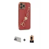 ieg™ iPhone 13 Pro Max Kılıf Nova Işık Prime - Şeffaf Maxco Cam Ekran Koruyucu + Rainbow Kamera Lens Koruma Cam - MR