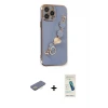 ieg™ iPhone 13 Pro Max Kılıf Nova Işık Prime - Şeffaf Pasifik Cam Ekran Koruyucu + Renkli Kamera Lens Koruma Cam - SI