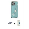 ieg™ iPhone 13 Pro Max Kılıf Nova Işık Prime - Şeffaf Pasifik Cam Ekran Koruyucu + Renkli Kamera Lens Koruma Cam - SI