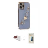 ieg™ iPhone 13 Pro Max Kılıf Nova Işık Prime - Siyah 6D Mat Seramik Hayalet Nano Ekran Koruyucu + Pers Alüminyum Kamera Lens - KI