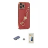 ieg™ iPhone 13 Pro Max Kılıf Nova Işık Prime - Siyah 6D Mat Seramik Hayalet Nano Ekran Koruyucu + Renkli Kamera Lens Koruma Cam - YL