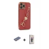 ieg™ iPhone 13 Pro Max Kılıf Nova Işık Prime - Siyah Bilvis 3D Cam Ekran Koruyucu + Renkli Kamera Lens Koruma Cam - PE