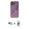 ieg™ iPhone 13 Pro Max Kılıf Nova Işık Prime - Siyah Bilvis 3D Mat Cam Ekran Koruyucu + Rainbow Kamera Lens Koruma Cam - MI