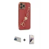 ieg™ iPhone 13 Pro Max Kılıf Nova Işık Prime - Siyah Bilvis 3D Mat Cam Ekran Koruyucu + Rainbow Kamera Lens Koruma Cam - MI