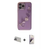 ieg™ iPhone 13 Pro Max Kılıf Nova Işık Prime - Siyah Bilvis 3D Mat Cam Ekran Koruyucu + Rainbow Kamera Lens Koruma Cam - MR