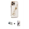 ieg™ iPhone 13 Pro Max Kılıf Nova Işık Prime - Siyah Bilvis 3D Mat Cam Ekran Koruyucu + Rainbow Kamera Lens Koruma Cam - MI