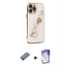 ieg™ iPhone 13 Pro Max Kılıf Nova Işık Prime - Siyah Bilvis 5in1 3D Magic Cam Ekran Koruyucu + Metal Kamera Lens Koruma Cam - MR