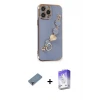 ieg™ iPhone 13 Pro Max Kılıf Nova Işık Prime - Siyah Bilvis 5in1 3D Magic Cam Ekran Koruyucu + Metal Kamera Lens Koruma Cam - MR