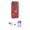 ieg™ iPhone 13 Pro Max Kılıf Nova Işık Prime - Siyah Bilvis 5in1 3D Magic Cam Ekran Koruyucu + Pers Alüminyum Kamera Lens - GD