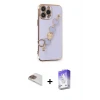 ieg™ iPhone 13 Pro Max Kılıf Nova Işık Prime - Siyah Bilvis 5in1 3D Magic Cam Ekran Koruyucu + Pers Alüminyum Kamera Lens - GD