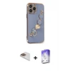 ieg™ iPhone 13 Pro Max Kılıf Nova Işık Prime - Siyah Bilvis 5in1 3D Magic Cam Ekran Koruyucu + Pers Alüminyum Kamera Lens - GD