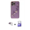 ieg™ iPhone 13 Pro Max Kılıf Nova Işık Prime - Siyah Bilvis 5in1 5D Magic Hayalet Cam Ekran Koruyucu + Pers Alüminyum Kamera Lens - GI