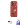 ieg™ iPhone 13 Pro Max Kılıf Nova Işık Prime - Siyah Bilvis 5in1 5D Magic Hayalet Cam Ekran Koruyucu + Pers Alüminyum Kamera Lens - GI