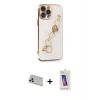 ieg™ iPhone 13 Pro Max Kılıf Nova Işık Prime - Siyah Joko 5D Cam + Rainbow Kamera Lens Koruma Cam - BZ