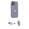ieg™ iPhone 13 Pro Max Kılıf Nova Işık Prime - Siyah Joko 5D Cam + Rainbow Kamera Lens Koruma Cam - BZ