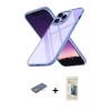 ieg™ iPhone 13 Pro Max Kılıf Nova Işık Serisi - Siyah 6D Mat Seramik Hayalet Nano Ekran Koruyucu + Renkli Kamera Lens Koruma Cam - YL
