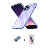 ieg™ iPhone 13 Pro Max Kılıf Nova Işık Serisi - Siyah Joko 5D Cam + Metal Kamera Lens Koruma Cam - MR
