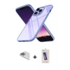 ieg™ iPhone 13 Pro Max Kılıf Nova Işık Serisi - Siyah Joko 5D Cam + Pers Alüminyum Kamera Lens - SABE