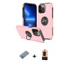 ieg™ iPhone 13 Pro Max Kılıf Odak Form Prime - Şeffaf Maxco Cam Ekran Koruyucu + Shine Kamera Lens Koruma Cam - GI