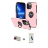 ieg™ iPhone 13 Pro Max Kılıf Odak Form Prime - Şeffaf Pasifik Cam Ekran Koruyucu + Rainbow Kamera Lens Koruma Cam - KI