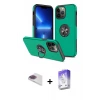 ieg™ iPhone 13 Pro Max Kılıf Odak Form Prime - Siyah Bilvis 5in1 3D Magic Cam Ekran Koruyucu + Pers Alüminyum Kamera Lens - GI