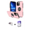 ieg™ iPhone 13 Pro Max Kılıf Odak Form Prime - Siyah Bilvis 5in1 3D Magic Cam Ekran Koruyucu + Pers Alüminyum Kamera Lens - GI