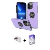 ieg™ iPhone 13 Pro Max Kılıf Odak Form Prime - Siyah Bilvis 5in1 3D Magic Cam Ekran Koruyucu + Pers Alüminyum Kamera Lens - GI