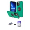 ieg™ iPhone 13 Pro Max Kılıf Odak Form Prime - Siyah Bilvis 5in1 3D Magic Cam Ekran Koruyucu + Renkli Kamera Lens Koruma Cam - TU