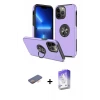 ieg™ iPhone 13 Pro Max Kılıf Odak Form Prime - Siyah Bilvis 5in1 3D Magic Cam Ekran Koruyucu + Renkli Kamera Lens Koruma Cam - TU