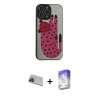 ieg™ iPhone 13 Pro Max Kılıf Odak Klasik Serisi - Siyah Bilvis 5in1 3D Magic Cam Ekran Koruyucu + Rainbow Kamera Lens Koruma Cam - MI