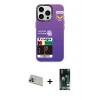 ieg™ iPhone 13 Pro Max Kılıf Siluet Çizgi Koleksiyonu - Şeffaf 360 Full Body Arka Koruyucu + Rainbow Kamera Lens Koruma Cam - MR