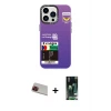 ieg™ iPhone 13 Pro Max Kılıf Siluet Çizgi Koleksiyonu - Şeffaf 360 Full Body Arka Koruyucu + Rainbow Kamera Lens Koruma Cam - KI