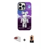 ieg™ iPhone 13 Pro Max Kılıf Siluet Çizgi Koleksiyonu - Şeffaf Maxco Cam Ekran Koruyucu + Pers Alüminyum Kamera Lens - KI