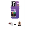 ieg™ iPhone 13 Pro Max Kılıf Siluet Çizgi Koleksiyonu - Şeffaf Maxco Cam Ekran Koruyucu + Pers Alüminyum Kamera Lens - KI