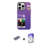 ieg™ iPhone 13 Pro Max Kılıf Siluet Çizgi Koleksiyonu - Siyah Bilvis 5in1 3D Magic Cam Ekran Koruyucu + Renkli Kamera Lens Koruma Cam - MI