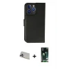 ieg™ iPhone 13 Pro Max Kılıf Siluet Işık Serisi - Şeffaf 360 Full Body Arka Koruyucu + Rainbow Kamera Lens Koruma Cam - MR