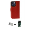 ieg™ iPhone 13 Pro Max Kılıf Siluet Işık Serisi - Şeffaf 360 Full Body Arka Koruyucu + Rainbow Kamera Lens Koruma Cam - MR
