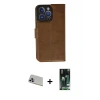ieg™ iPhone 13 Pro Max Kılıf Siluet Işık Serisi - Şeffaf 360 Full Body Arka Koruyucu + Rainbow Kamera Lens Koruma Cam - MR