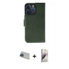 ieg™ iPhone 13 Pro Max Kılıf Siluet Işık Serisi - Siyah Bilvis 3D Mat Cam Ekran Koruyucu + Rainbow Kamera Lens Koruma Cam - MI