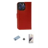 ieg™ iPhone 13 Pro Max Kılıf Siluet Işık Serisi - Siyah Bilvis 3D Mat Cam Ekran Koruyucu + Shine Kamera Lens Koruma Cam - MI