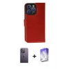 ieg™ iPhone 13 Pro Max Kılıf Siluet Işık Serisi - Siyah Bilvis 5in1 3D Magic Cam Ekran Koruyucu + Neon Fosforlu Kamera Lens - BZ