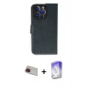 ieg™ iPhone 13 Pro Max Kılıf Siluet Işık Serisi - Siyah Bilvis 5in1 3D Magic Cam Ekran Koruyucu + Rainbow Kamera Lens Koruma Cam - KI
