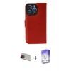 ieg™ iPhone 13 Pro Max Kılıf Siluet Işık Serisi - Siyah Bilvis 5in1 3D Magic Cam Ekran Koruyucu + Rainbow Kamera Lens Koruma Cam - KI