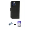 ieg™ iPhone 13 Pro Max Kılıf Siluet Işık Serisi - Siyah Bilvis 5in1 3D Magic Cam Ekran Koruyucu + Shine Kamera Lens Koruma Cam - MI