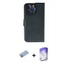 ieg™ iPhone 13 Pro Max Kılıf Siluet Işık Serisi - Siyah Bilvis 5in1 3D Magic Cam Ekran Koruyucu + Shine Kamera Lens Koruma Cam - MI