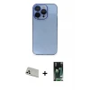 ieg™ iPhone 13 Pro Max Kılıf Siluet Minimal Özel Seri - Şeffaf 360 Full Body Arka Koruyucu + Rainbow Kamera Lens Koruma Cam - BZ